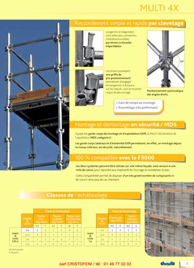 Raccordement simple et rapide par clavetage